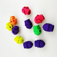 Fun Skull Monster Toy Erasers attractive promotional gift  eraser eco-friendly material pencil top eraser for kids