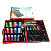 wooden box art set coloring set for 150pcs