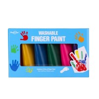 6pcs 100ml washable finger paint for small kids painting in paper and bath room