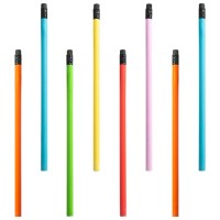 School Stationery Blank Pencil With Customized Logo OEM Standard HB Pencil With Eraser