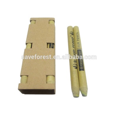 School kids creative paper body pencil eraser sticks