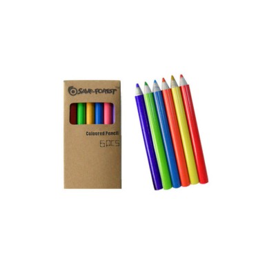 6 Color Fanciful Paper Pencil Set