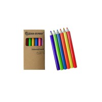 6 Color Fanciful Paper Pencil Set