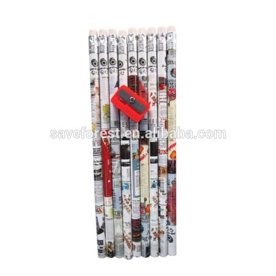 China Cheap wholesale Personalized Non-sharpenng HB Pencils with eraser