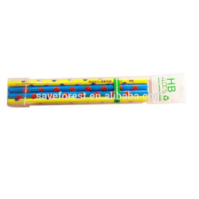 Bag packing cheap paper pencil for wholesale