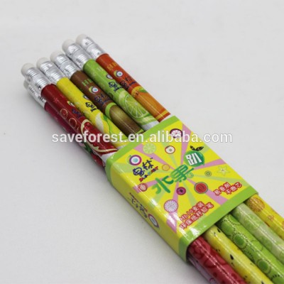 Eco Friendly Promotional Cheap Pencil With PVC film printed